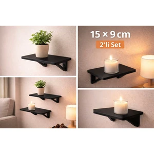 2’li Set Mini Duvar Rafı – Plastik Raf (15 x 9 Cm)