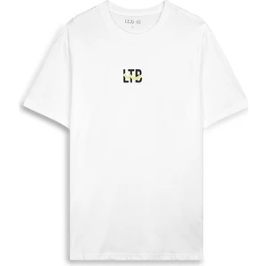 Logo Baskılı Beyaz T-Shırt