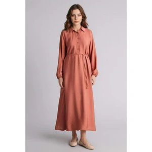 Gömlek Yaka Maxi Elbise H0193AX26SP