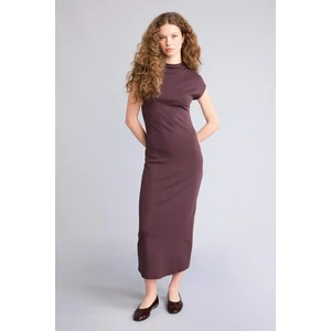 Bodycon Vücudu Saran Modal Maxi Elbise H0862AX26SP
