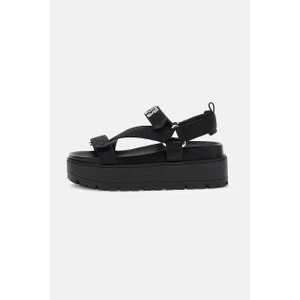 Kadın Fetta Platform Sandalet - Siyah