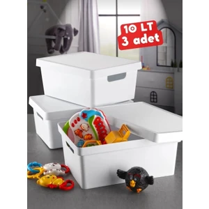 Pure Age 10 Lt. Kapaklı Kutu 3 Adet Organizer