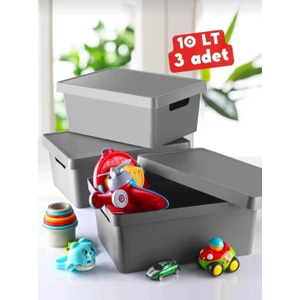 Pure Age 10 Lt. Kapaklı Kutu 3 Adet Organizer