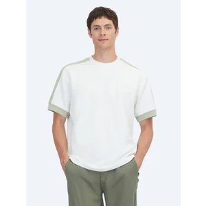 Ekru Düz T-Shirt