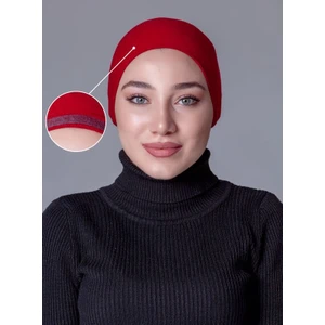 Bordo Likralı Kaymayan Bone