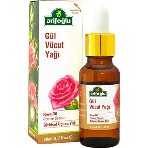 Gül Vücut Yağı 20 ml Rahatlatıcı Etki ile Aromaterapi için Uygun Bitkisel Yağ
