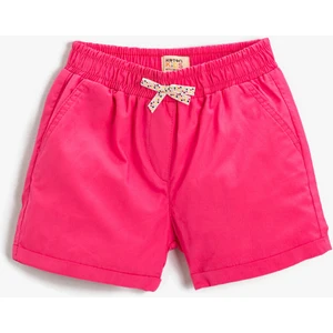 Basic Fiyonklu Şort Pamuklu