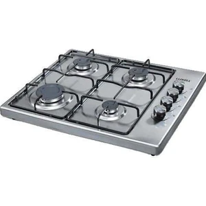 Ko-420 Inox 4 Gözlü Gazlı Set Üstü Ocak Emaye Yüzey ile Kolay Temizlik Metal Malzeme