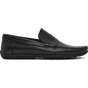 Erkek Siyah Deri Loafer 26SFD755018