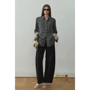 Suud Collection Füme Slone Ekose Gömlek