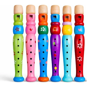 Ahşap Renkli Flüt Küçük