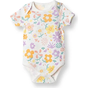 Hellobaby Kız Bebek Body Bisiklet Yaka Kısa Kol