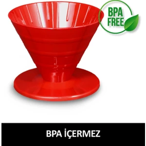 Addis Ababa Coffee V60 Dripper BPA İçermeyen Polipropilen Materyal ile Kolay Kahve Demleme