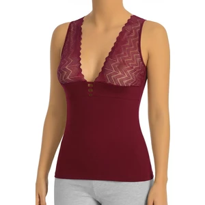 Kadın Atlet Göğüs Dantelli (%96 Pamuk - %4 Elastan)