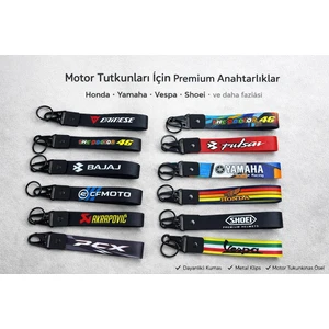 Motorsiklet Havalı Anahtarlık Bez