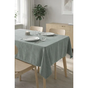 Barcelona Kadife Dokulu Masa Örtüsü Açık Gri