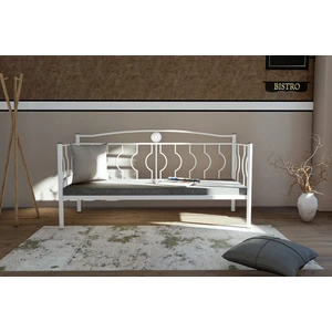 Elips Sofa Sedir Minderli Beyaz Modern Tasarım ve Konforlu Oturum Sunar
