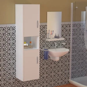 2 Kapaklı Asma Banyo Dolap