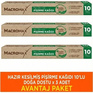 Doğa Dostu Pişirme Kağıdı Seti 3 Adet
