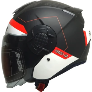 665 Yarım Kask Güneş Vizörlü (Fast)