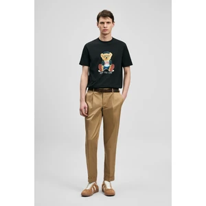 Teddy Modern Grafik T- Shirt Siyah