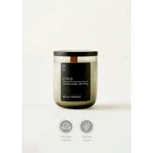 Bella Maison Citrus Ahşap Fitilli Soy Wax Mum