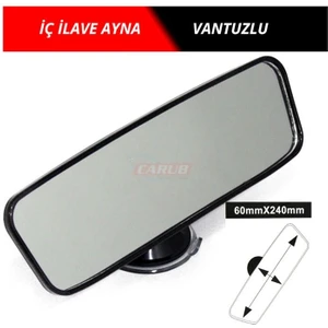 Ayna Iç Dikiz Vantuzlu 24CM Oto Aksesuar Premium