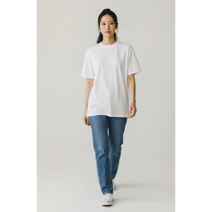Karyoka Dikişli Kalın Kumaş Basic Oversize T-Shirt
