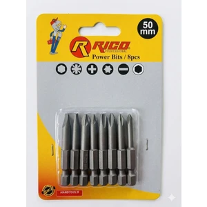 Yıldız Düz Bits Uç Seti (8 Parça-50 Mm)