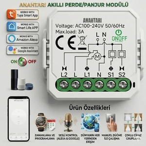 ONOFFSMART Destekli Akıllı Panjur Modülü