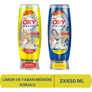 Mr. Oxy Maxima Bulaşık Deterjanı Limon ve Yaban Mersini