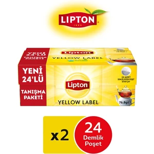 Yellow Label Demlik Poşet Çay 24LÜ x 2 Adet
