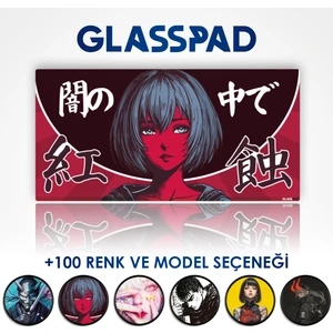 Cam Mouse Pad - Crimson Eclipse - Premium Temperli Cam - 80X40 cm [large]