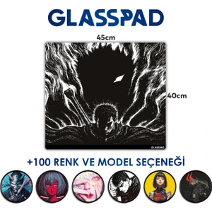 Cam Mouse Pad - Berserk: Guts (3) - Premium Temperli Cam - 45X40 cm [medium]