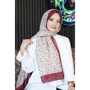 Mini Bahar Desen Nar Çiçeği Soft Pamuk Şal