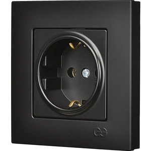 Günsan Siyah Topraklı Priz  Çerçeveli