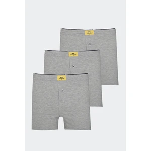 He 3 Lü Set Erkek  Lacivert Boxer