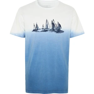 MUDO Baskılı Bisiklet Yaka T-Shırt