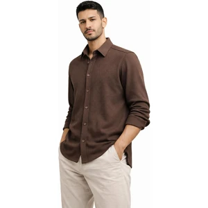 Classics Men Plus Barkod Uzun Kol Slim Fit Erkek Gömlek - 7580