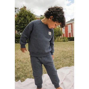 Kapitone Sweatshirt Takım 1-7 Yaş Antrasit