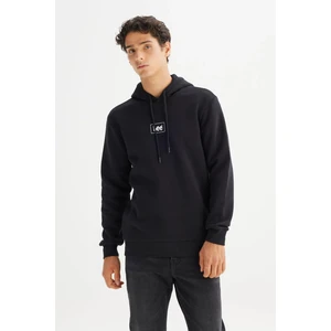 Regular Fit Normal Kesim Siyah Erkek Sweatshirt