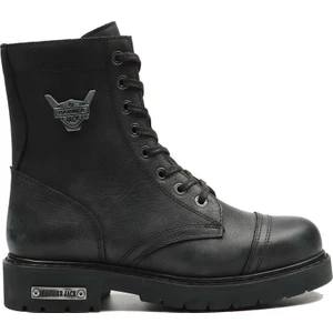 Hammer Jack Siyah Hakiki Deri Bot Postal  102 18505-G