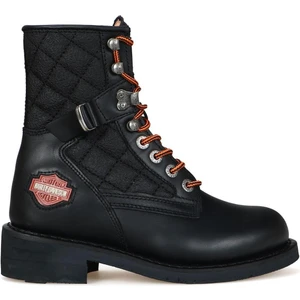 Harley Davidson New Worker Kadın Siyah Nubuk Bot