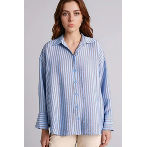 Relax Fit Çizgili Gömlek Tunik C5629AX26SP