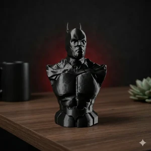 Batman Büstü – 12 cm 3D Baskı Dekoratif Figür