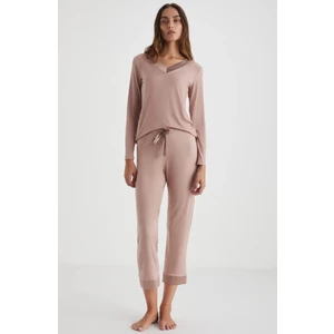 Yumuşak Dokulu Pijama Takımı