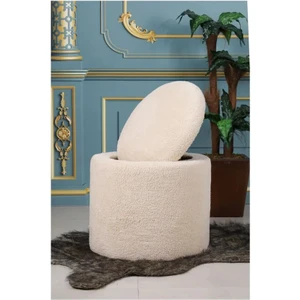 Peluş Sandıklı Large Çok Amaçlı Puf