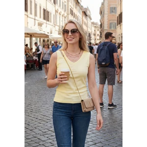 Kalın Askılı V Yaka Bluz Bayan Bluz 5864384