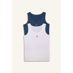 Uzay Baskılı 2'li Atlet Erkek Çocuk H0700A826SP