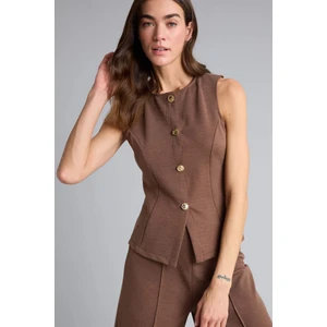 Slim Fit Düğmeli Yelek H5401AX26SP